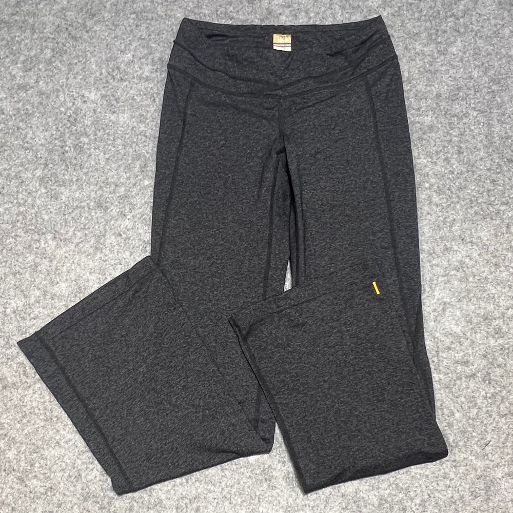 Lucy Powermax Womens Small Gray Heathered Wide Leg Low Rise Athletic Yoga Pants